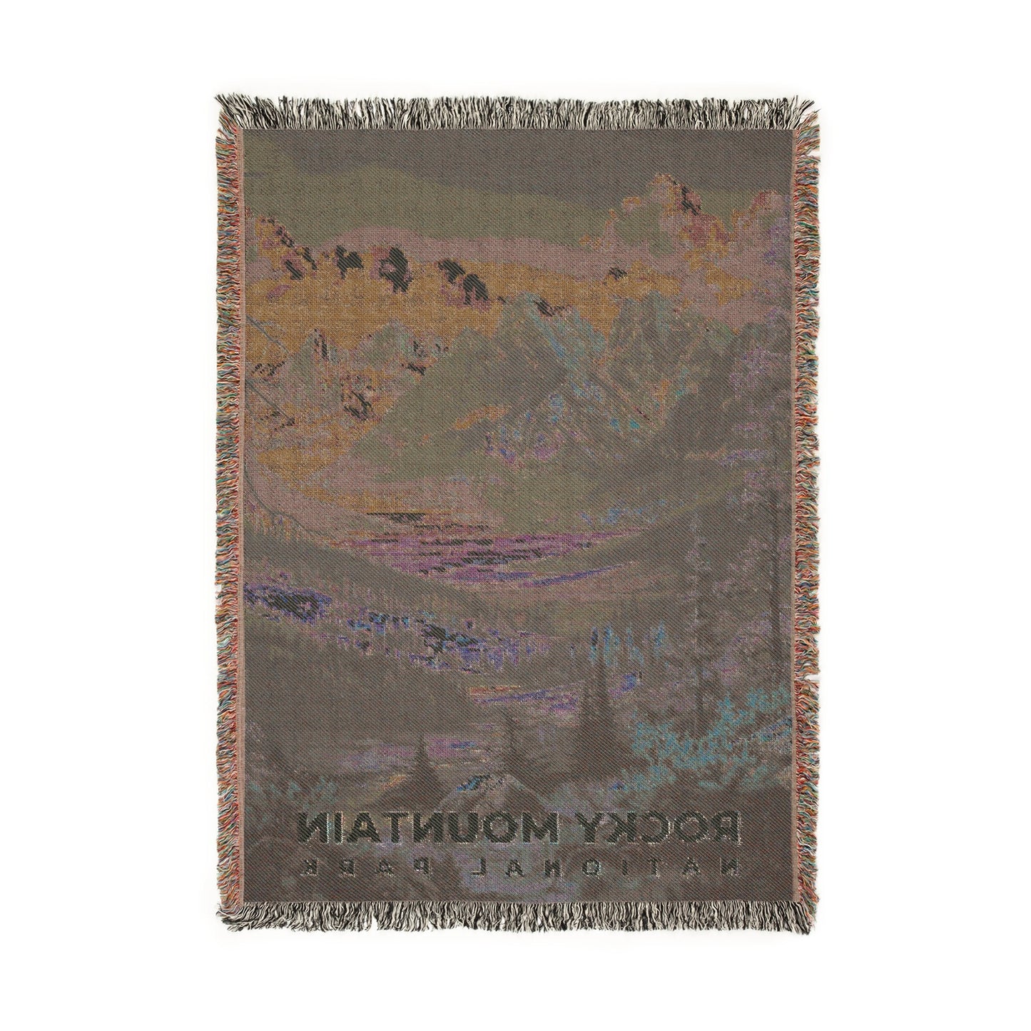 Rocky Mountain National Park Woven Blanket | S16