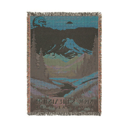 Mount Rainier National Park Woven Blanket | S05
