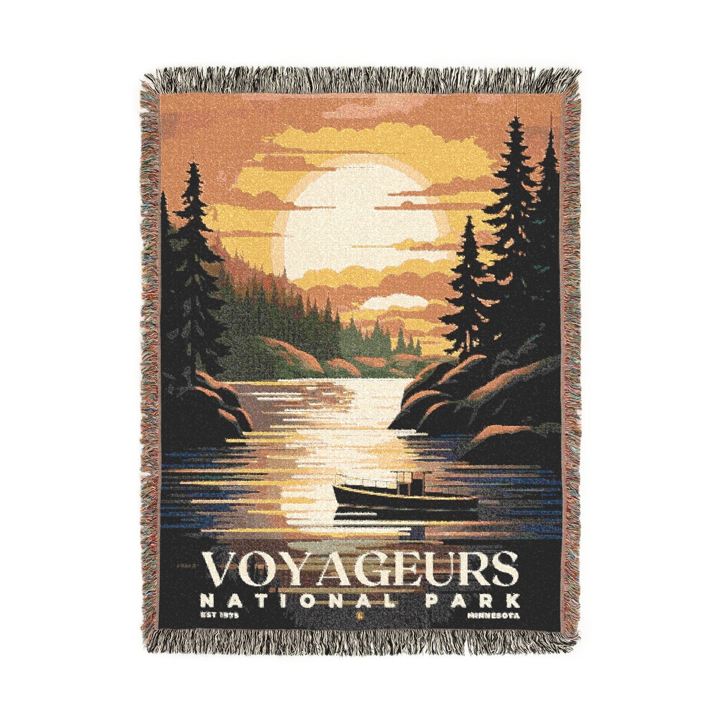 Voyageurs National Park Woven Blanket | S05