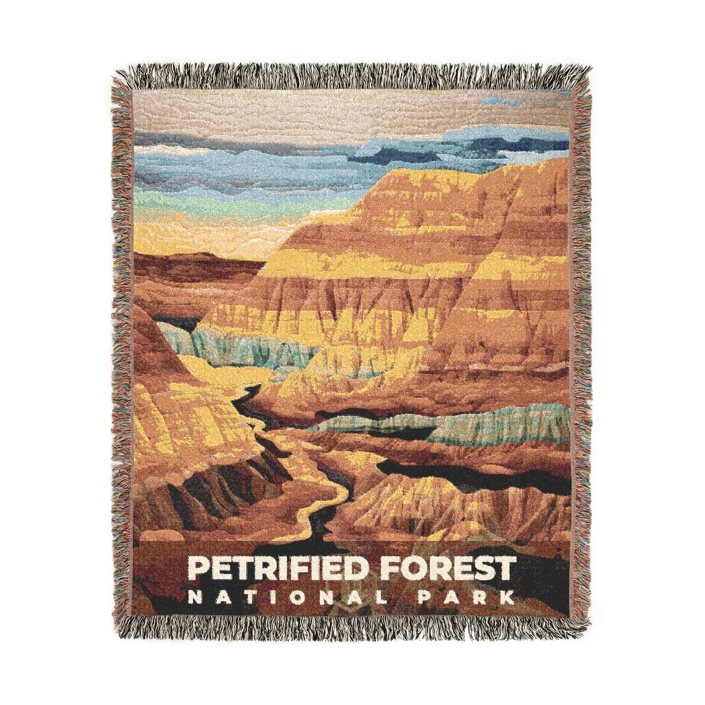 Petrified Forest National Park Woven Blanket | S09