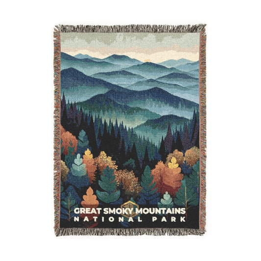 Great Smoky Mountains National Park Woven Blanket | S20