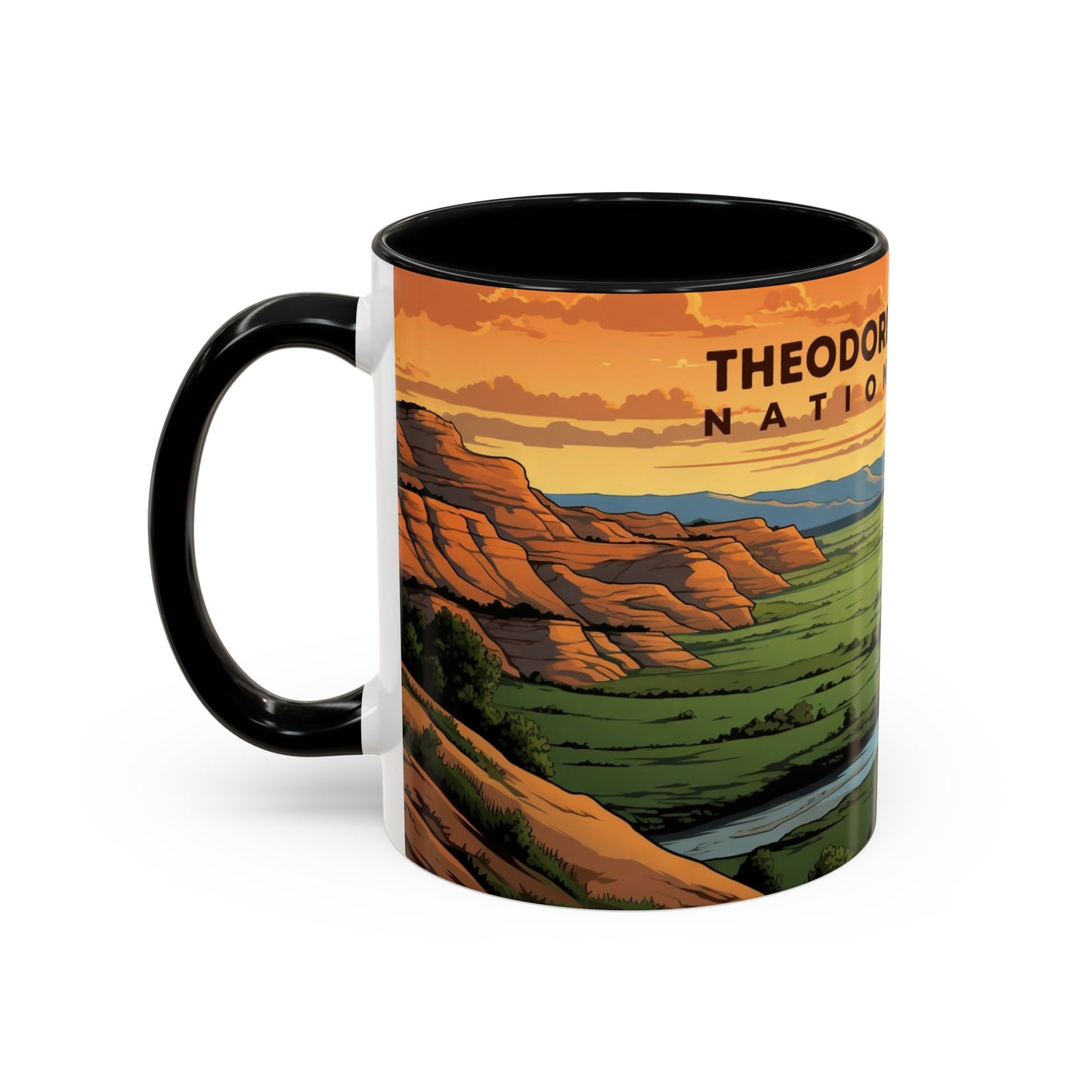 Theodore Roosevelt National Park Mug | Accent Coffee Mug (11, 15oz)