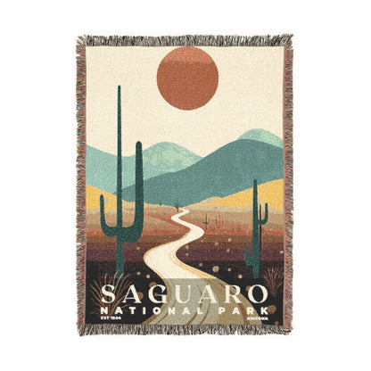 Saguaro National Park Woven Blanket | S03