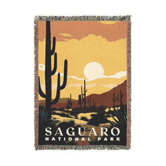 Saguaro National Park Woven Blanket | S01