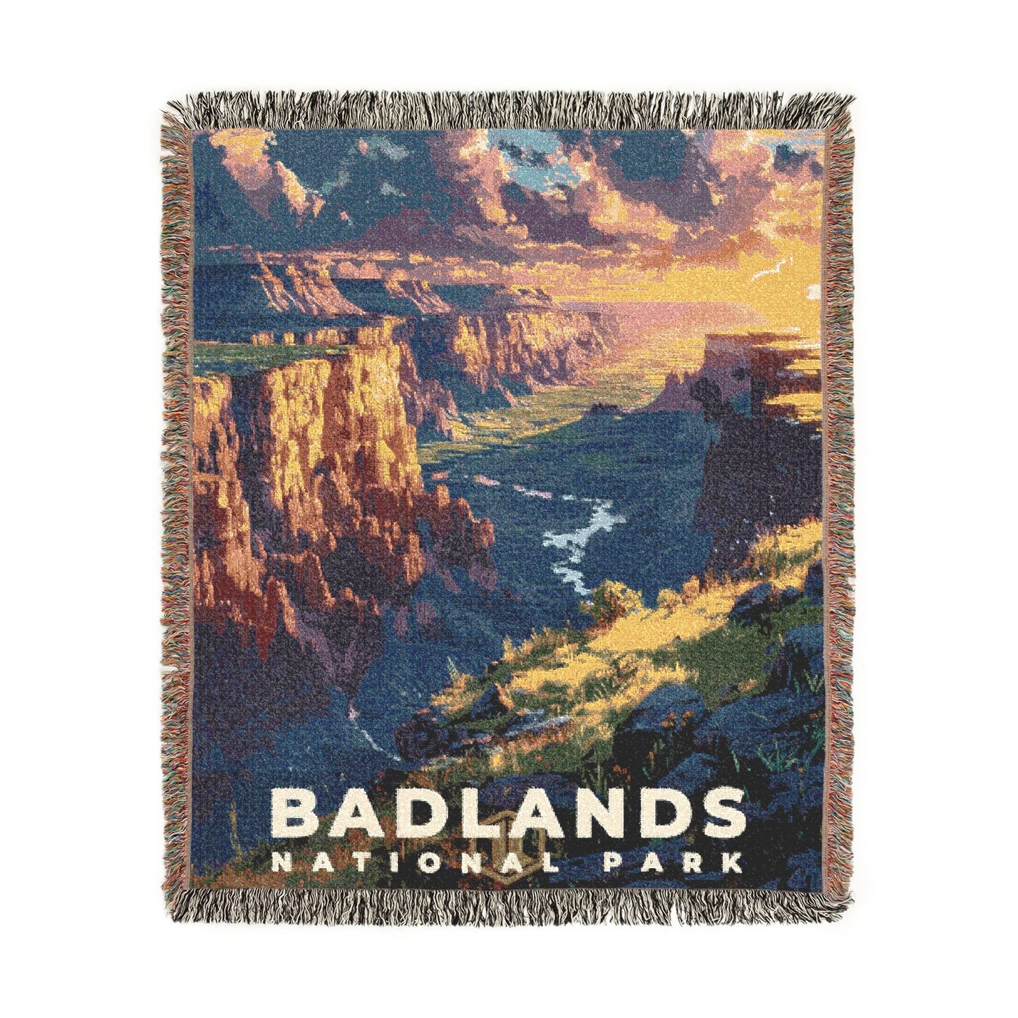 Badlands National Park Woven Blanket | S13