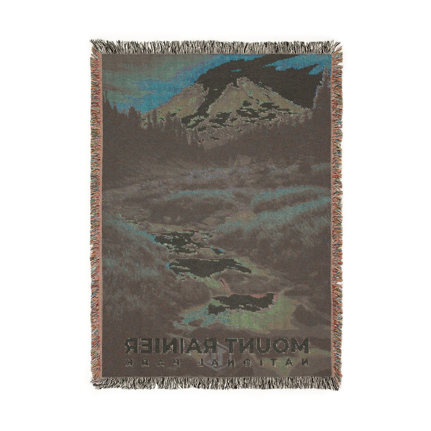 Mount Rainier National Park Woven Blanket | S10