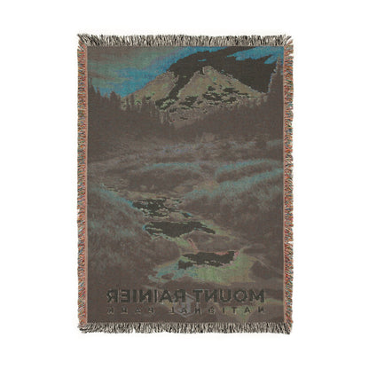 Mount Rainier National Park Woven Blanket | S10