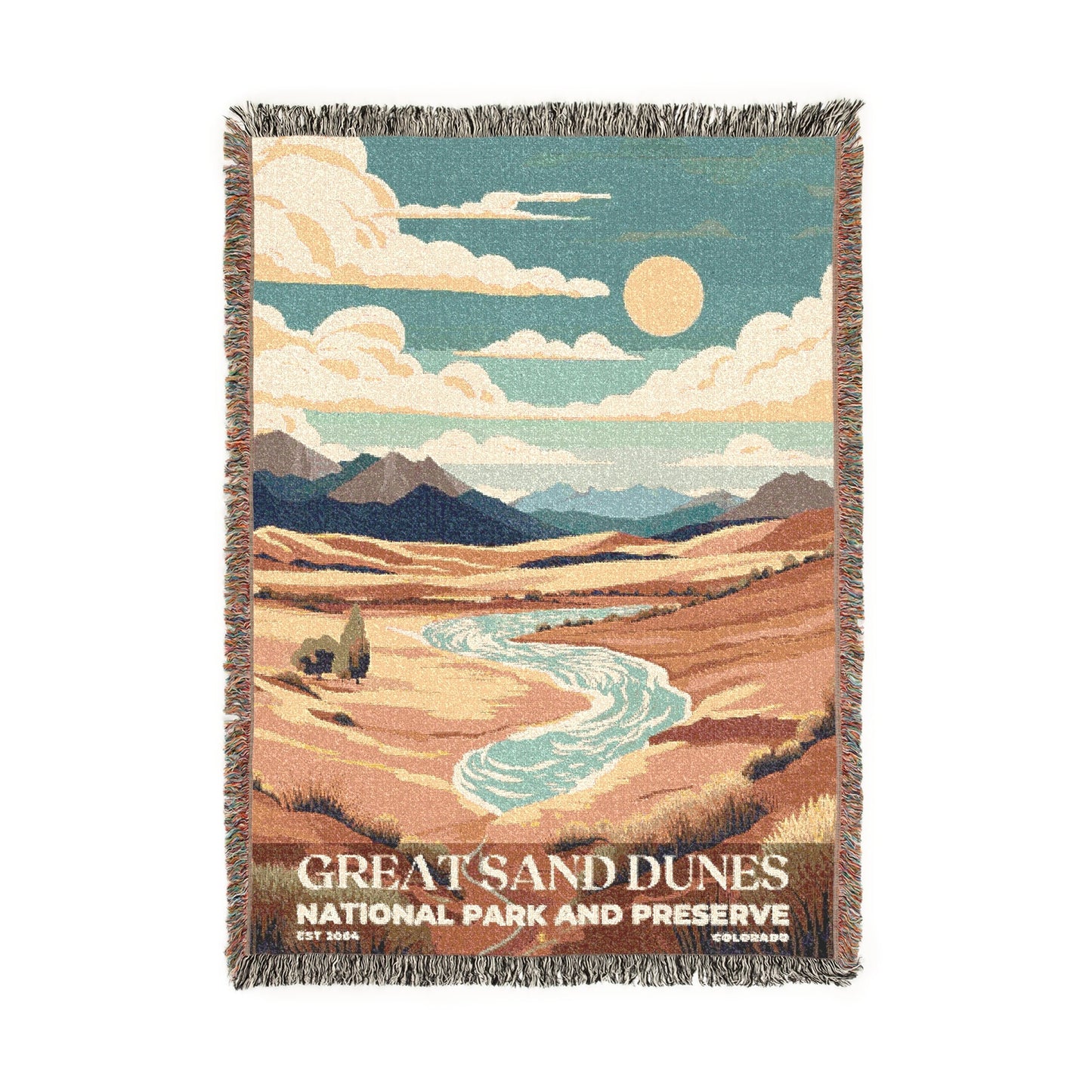 Great Sand Dunes National Park Woven Blanket | S05
