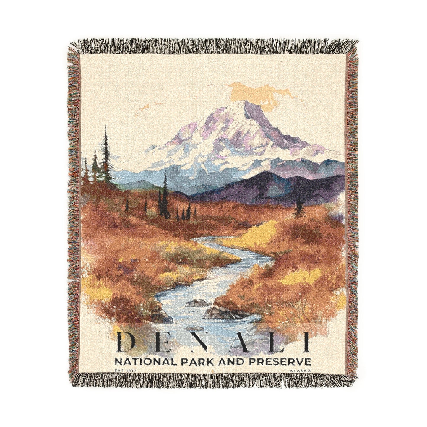 Denali National Park Woven Blanket | S04