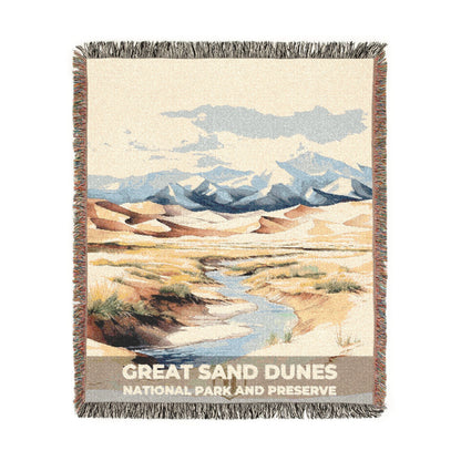 Great Sand Dunes National Park Woven Blanket | S08