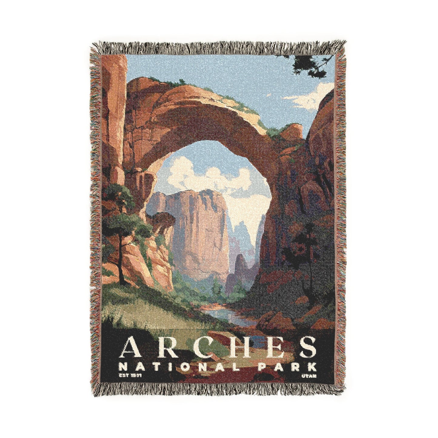 Arches National Park Woven Blanket | S03