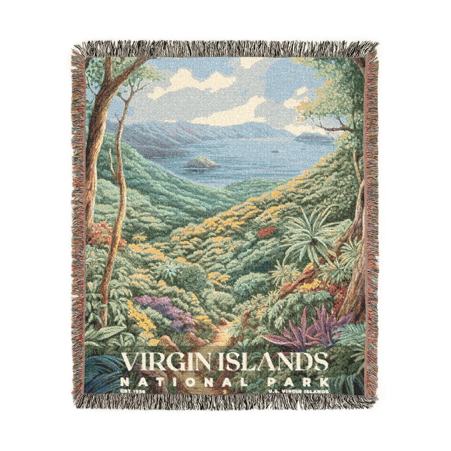Virgin Islands National Park Woven Blanket | S02