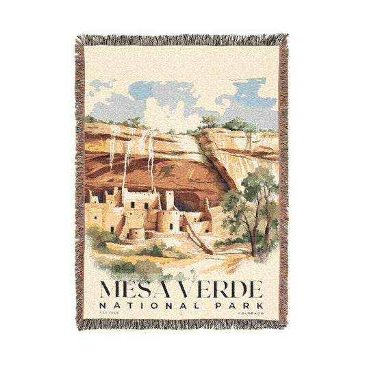 Mesa Verde National Park Woven Blanket | S04