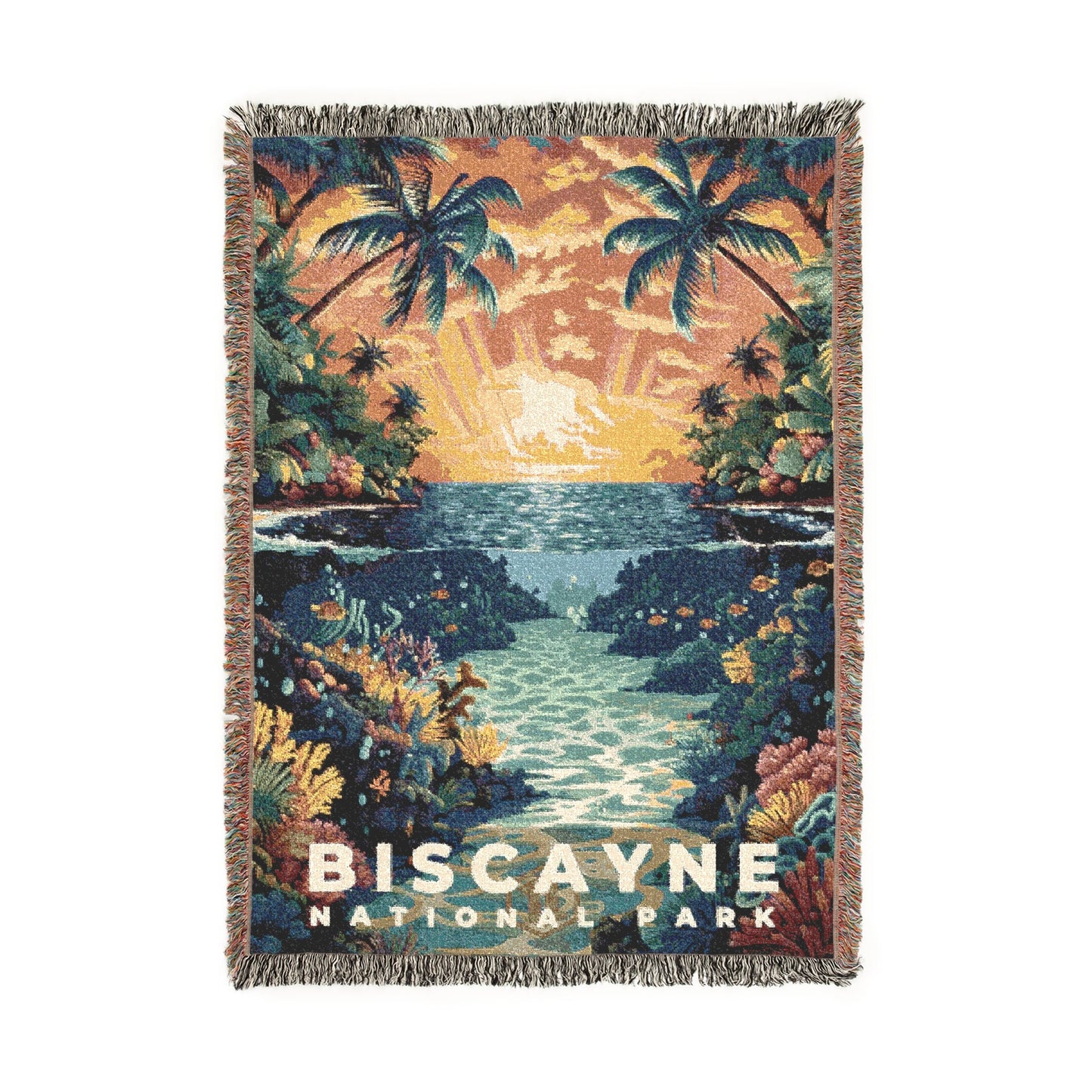 Biscayne National Park Woven Blanket | S11
