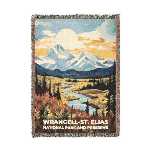 Wrangell-St. Elias National Park Woven Blanket | S09
