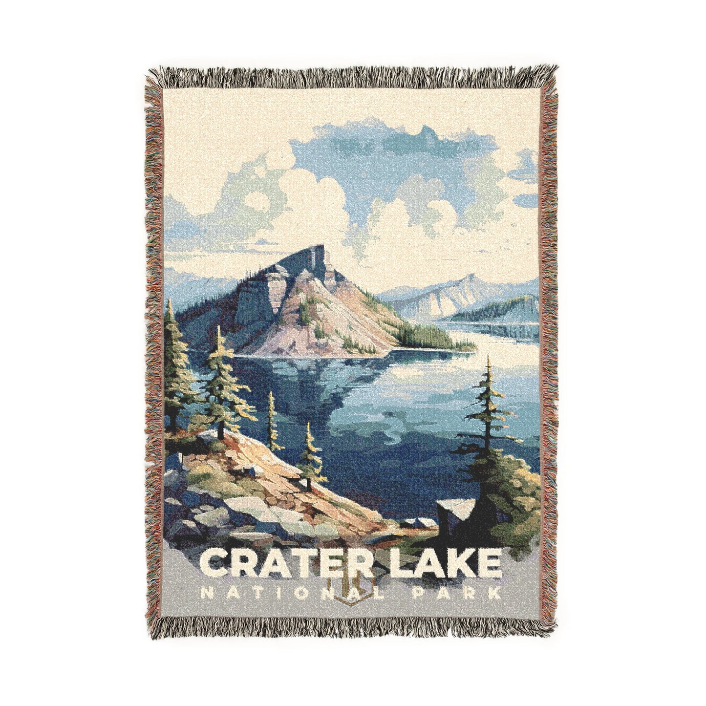 Crater Lake National Park Woven Blanket | S08