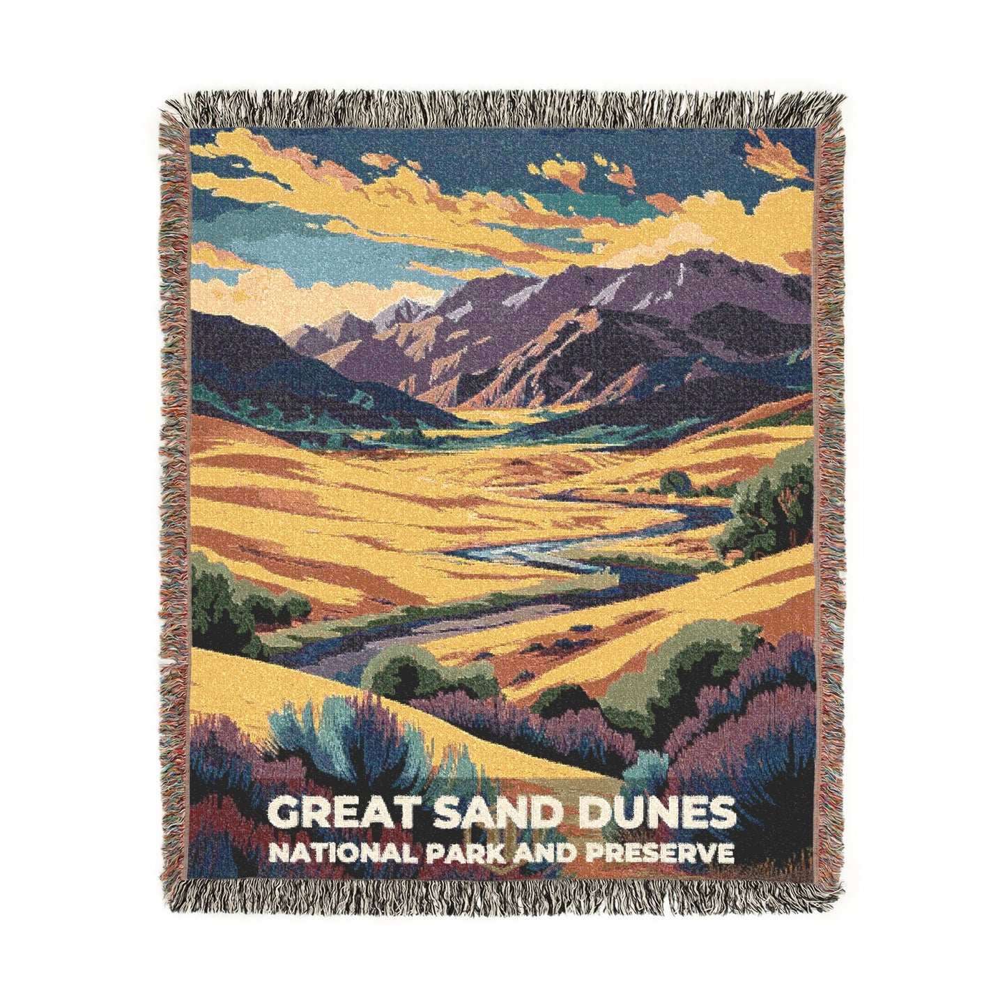 Great Sand Dunes National Park Woven Blanket | S11