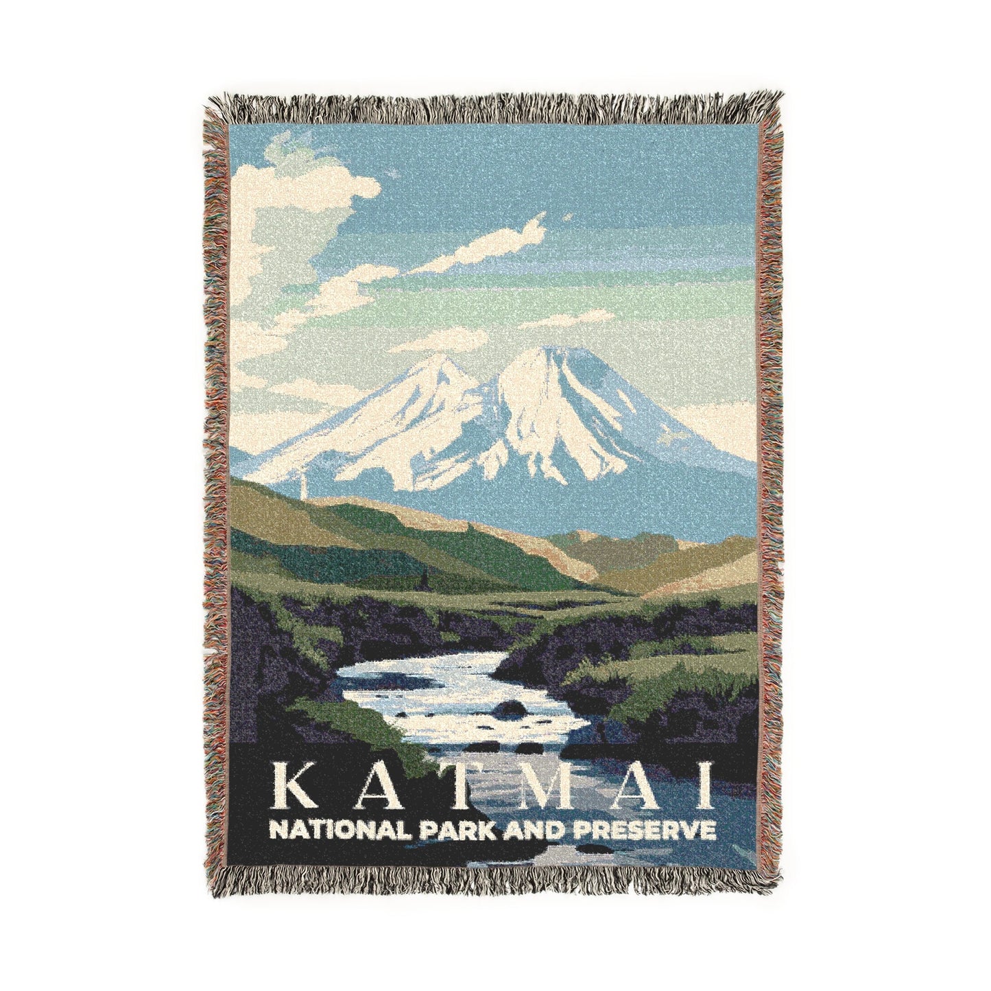 Katmai National Park Woven Blanket | S01