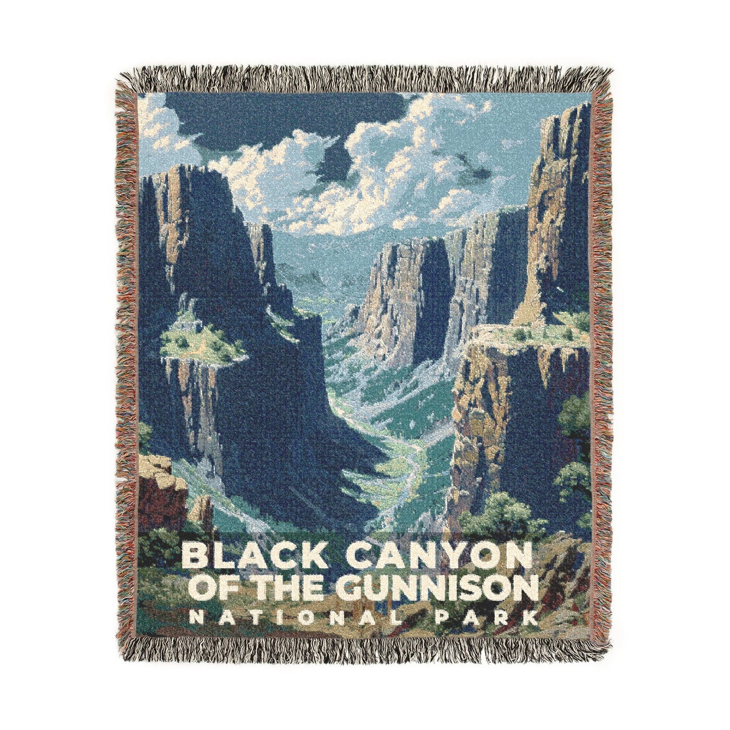 Black Canyon of the Gunnison National Park Woven Blanket | S13