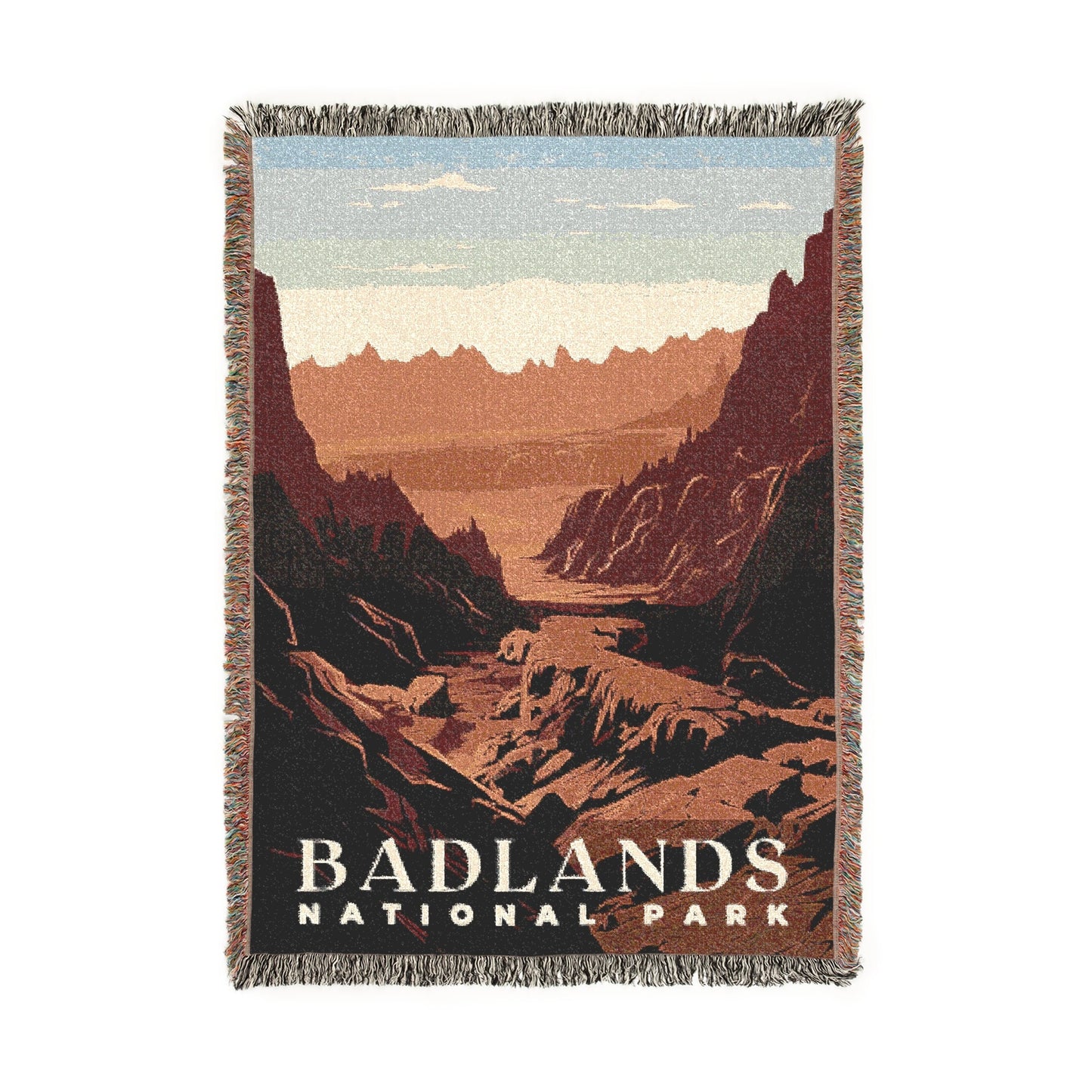 Badlands National Park Woven Blanket | S01