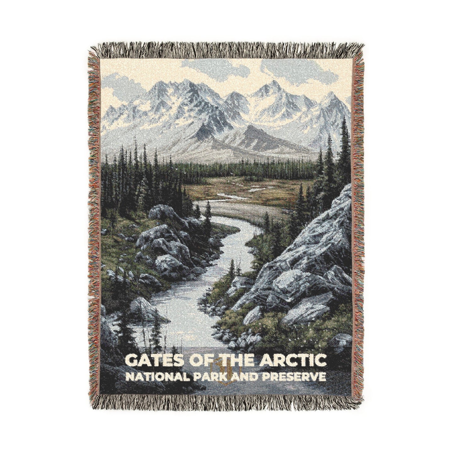 Gates of the Arctic National Park Woven Blanket | S17