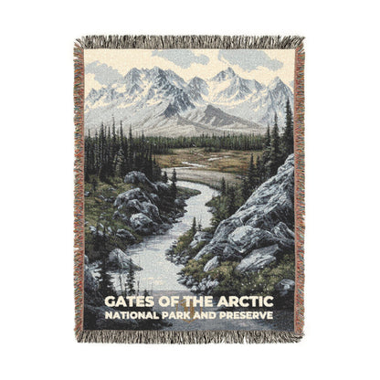 Gates of the Arctic National Park Woven Blanket | S17