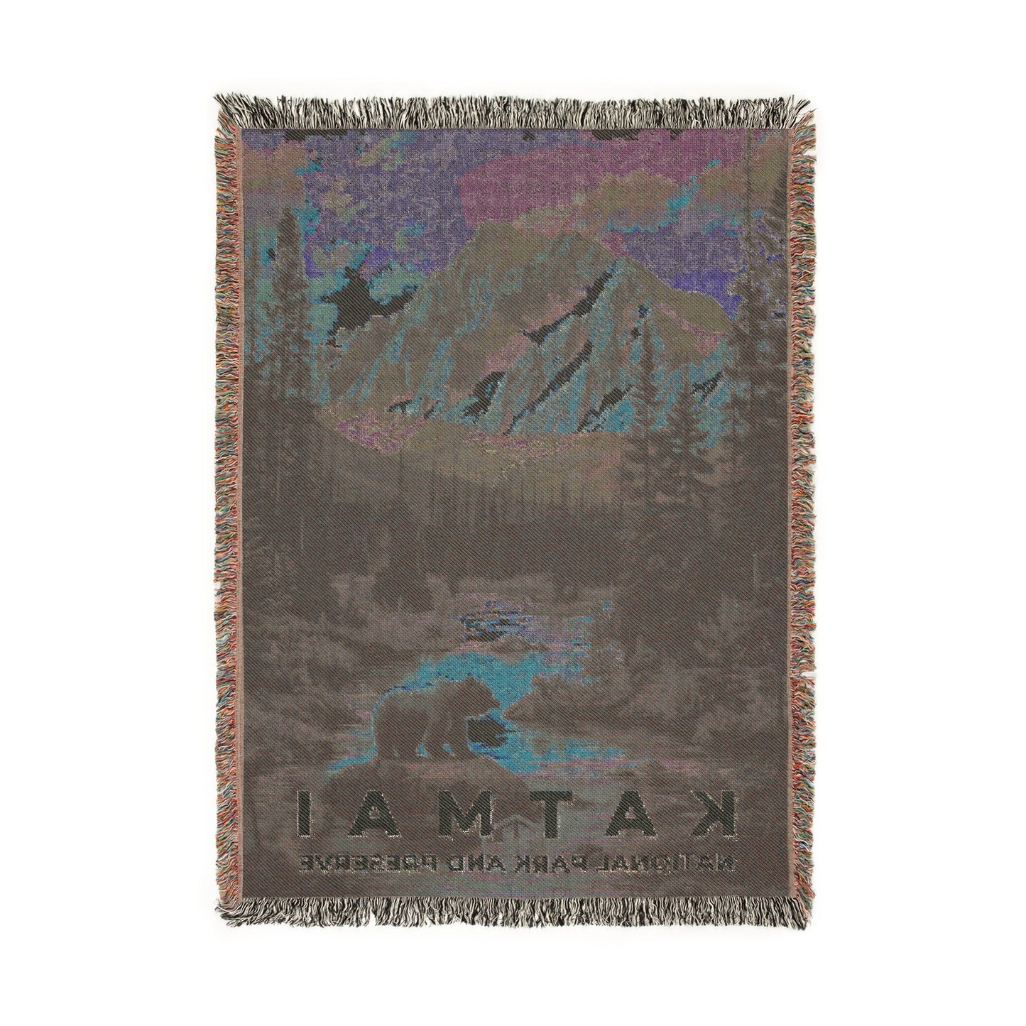 Katmai National Park Woven Blanket | S11
