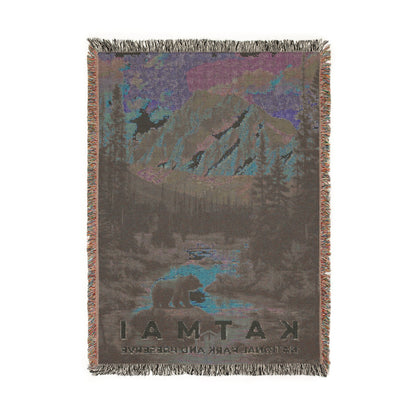Katmai National Park Woven Blanket | S11