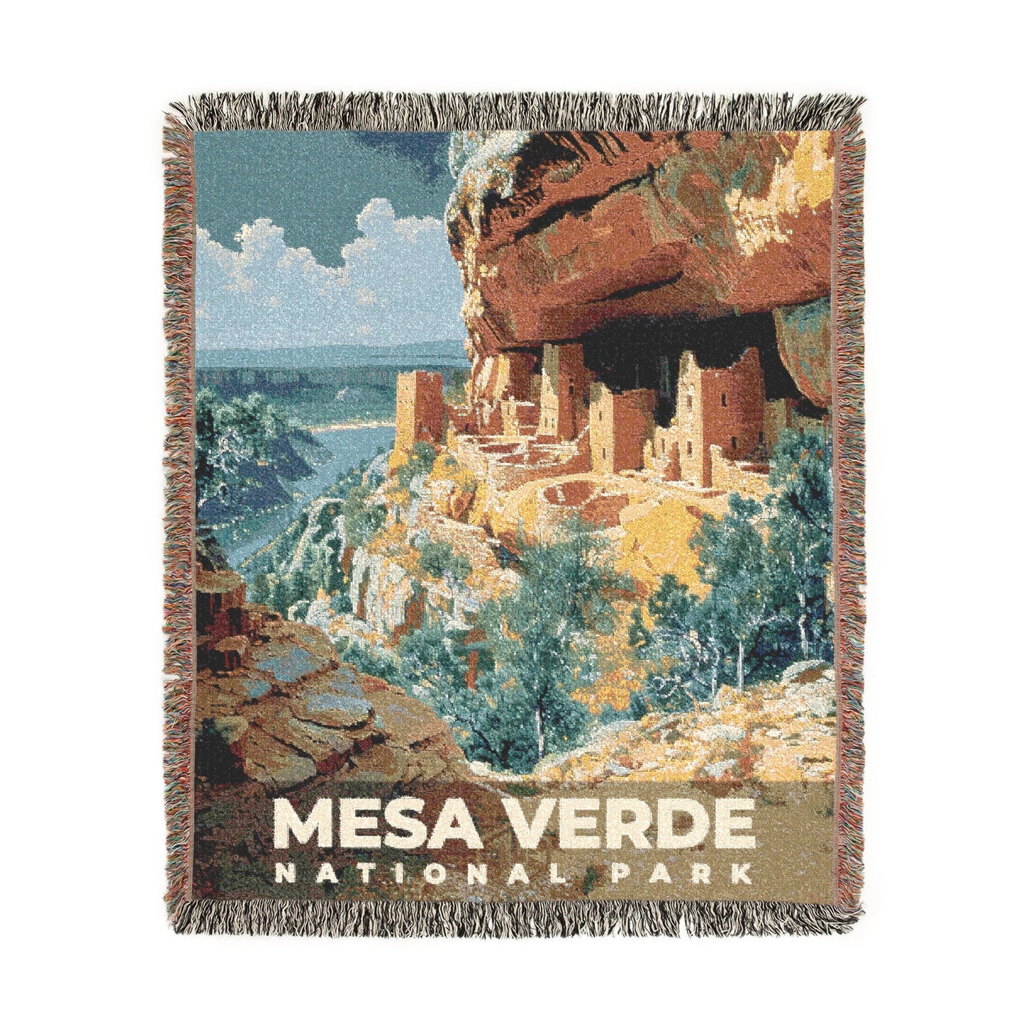 Mesa Verde National Park Woven Blanket | S18