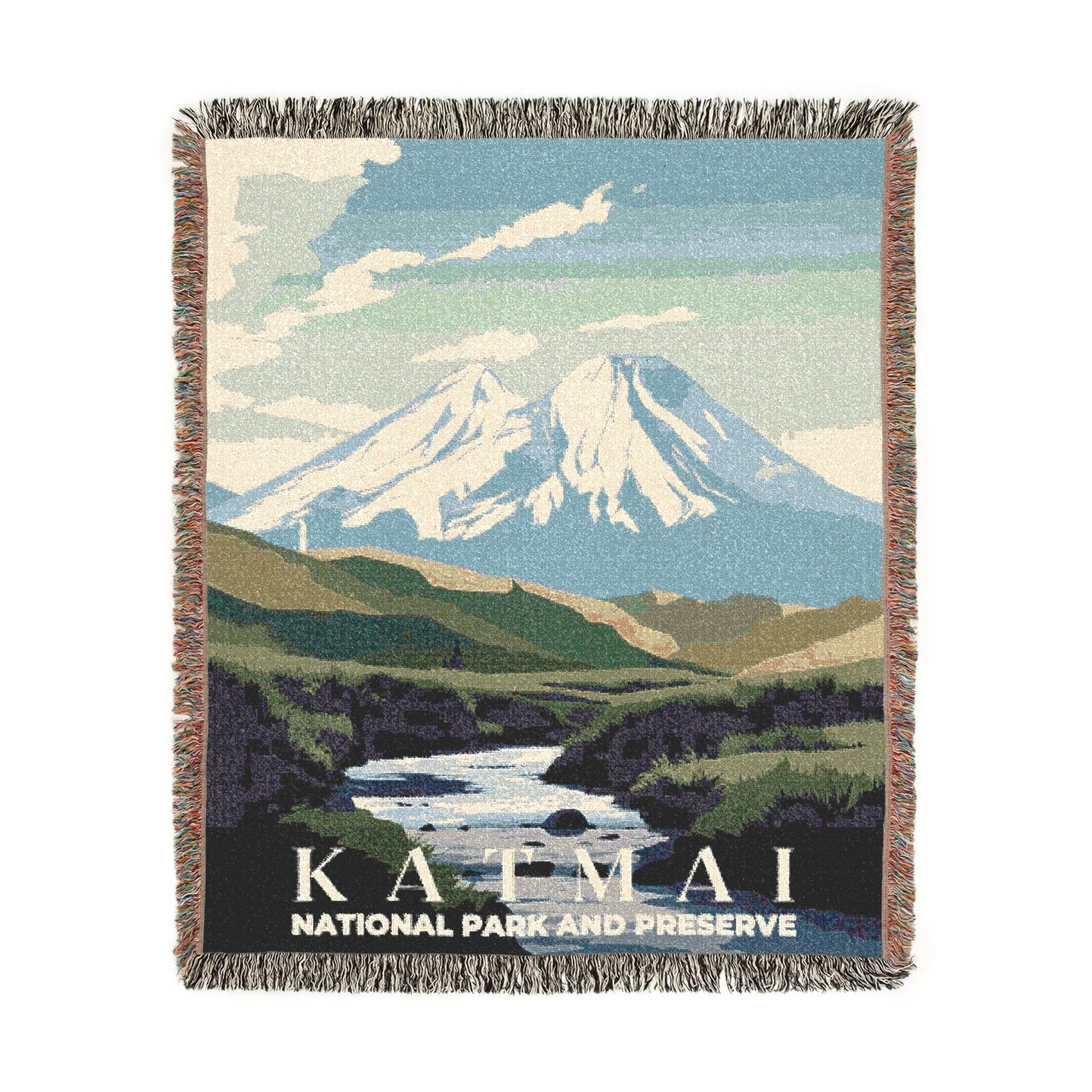 Katmai National Park Woven Blanket | S01