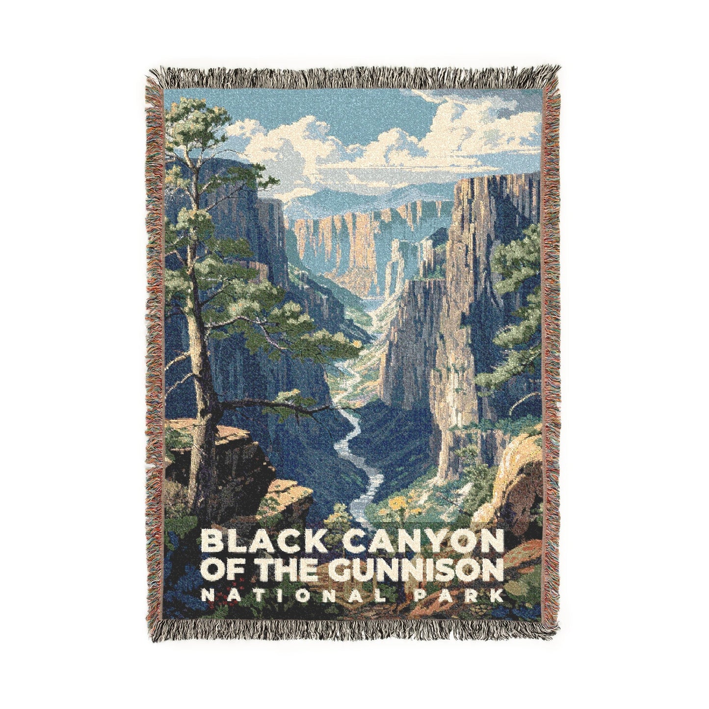 Black Canyon of the Gunnison National Park Woven Blanket | S11