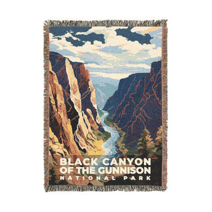 Black Canyon of the Gunnison National Park Woven Blanket | S06
