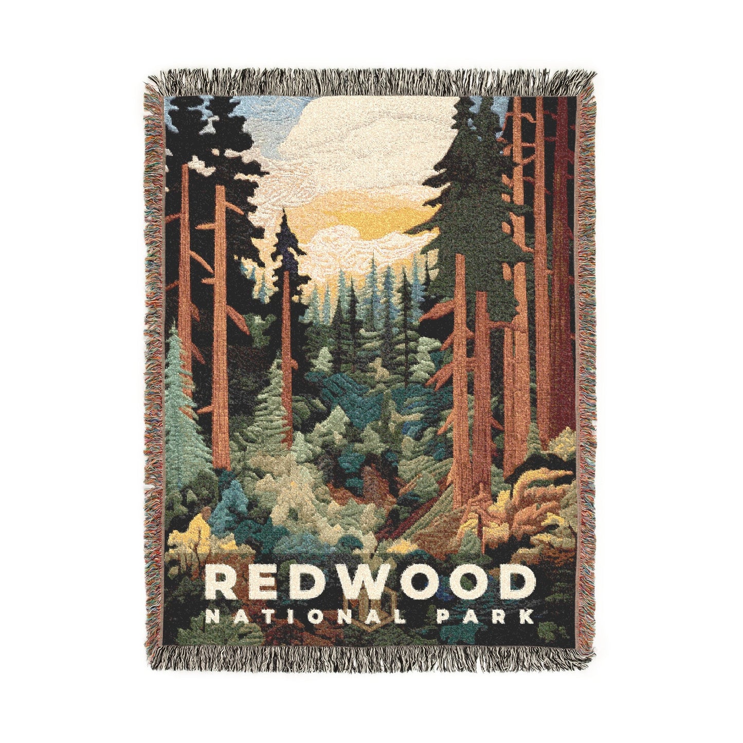 Redwood National Park Woven Blanket | S09