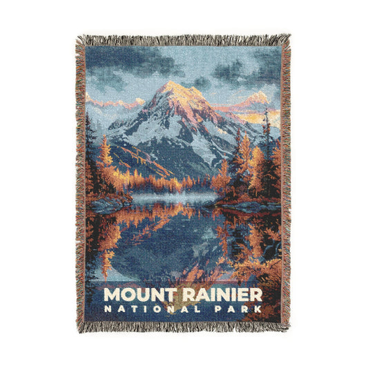 Mount Rainier National Park Woven Blanket | S18