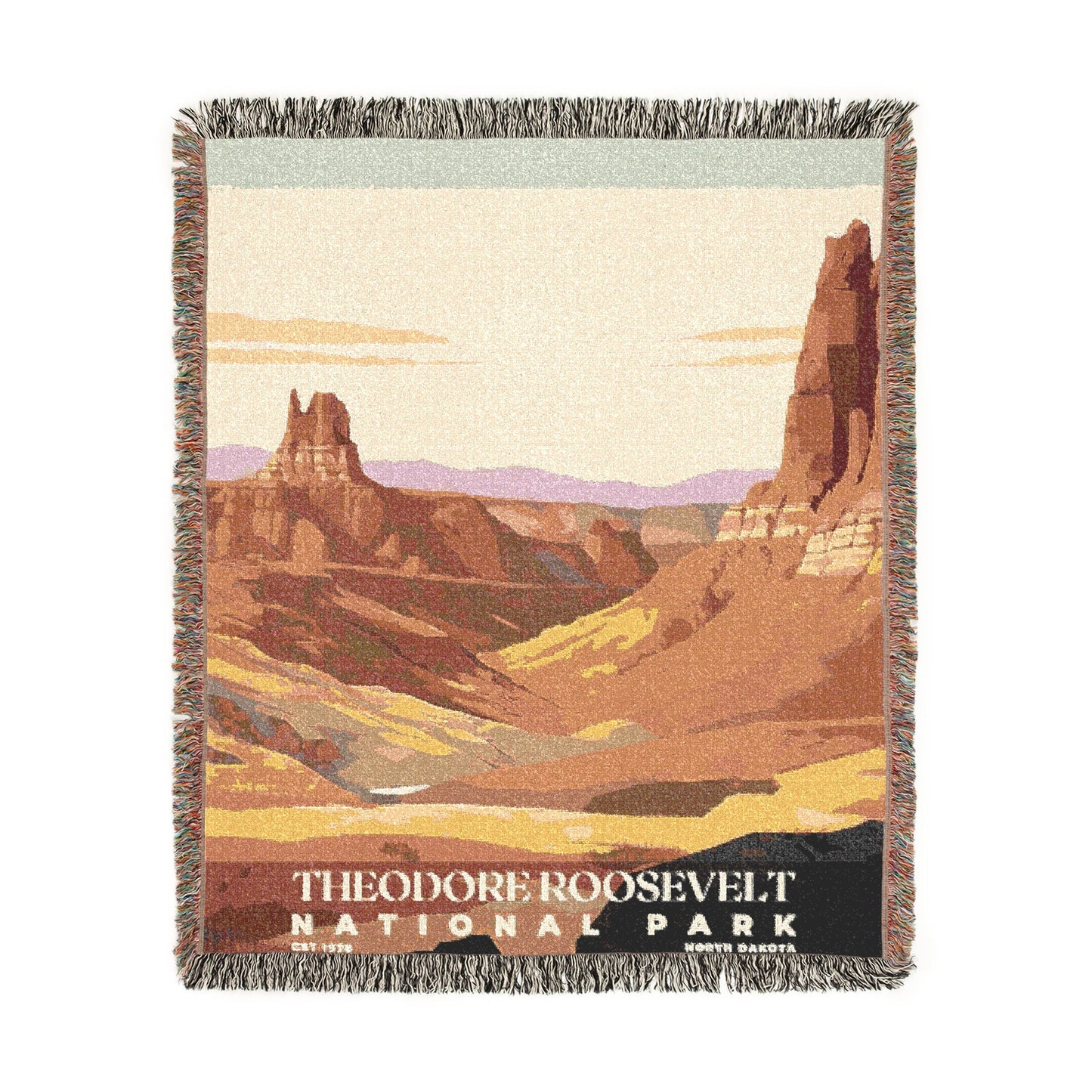 Theodore Roosevelt National Park Woven Blanket | S03