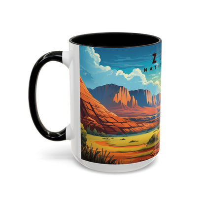 Zion National Park Mug | Accent Coffee Mug (11, 15oz)