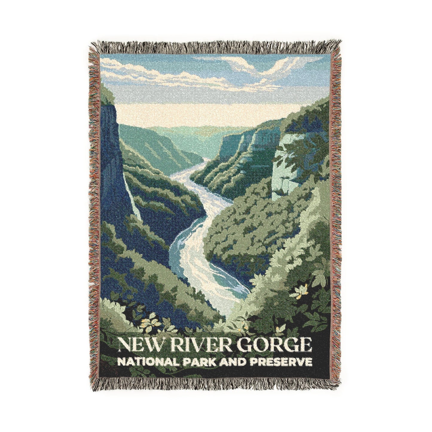 New River Gorge National Park Woven Blanket | S01