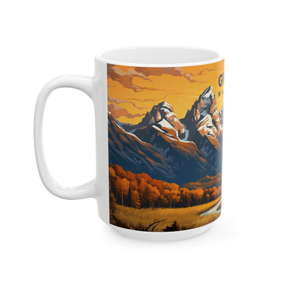 Grand Teton National Park Mug | White Ceramic Mug (11oz, 15oz)