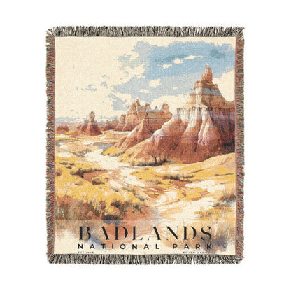 Badlands National Park Woven Blanket | S04