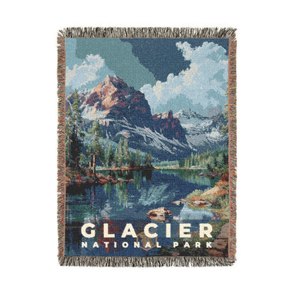 Glacier National Park Woven Blanket | S18