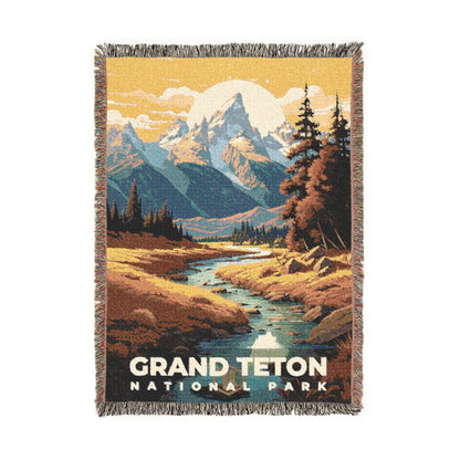 Grand Teton National Park Woven Blanket | S07
