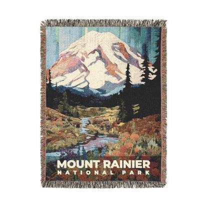 Mount Rainier National Park Woven Blanket | S09