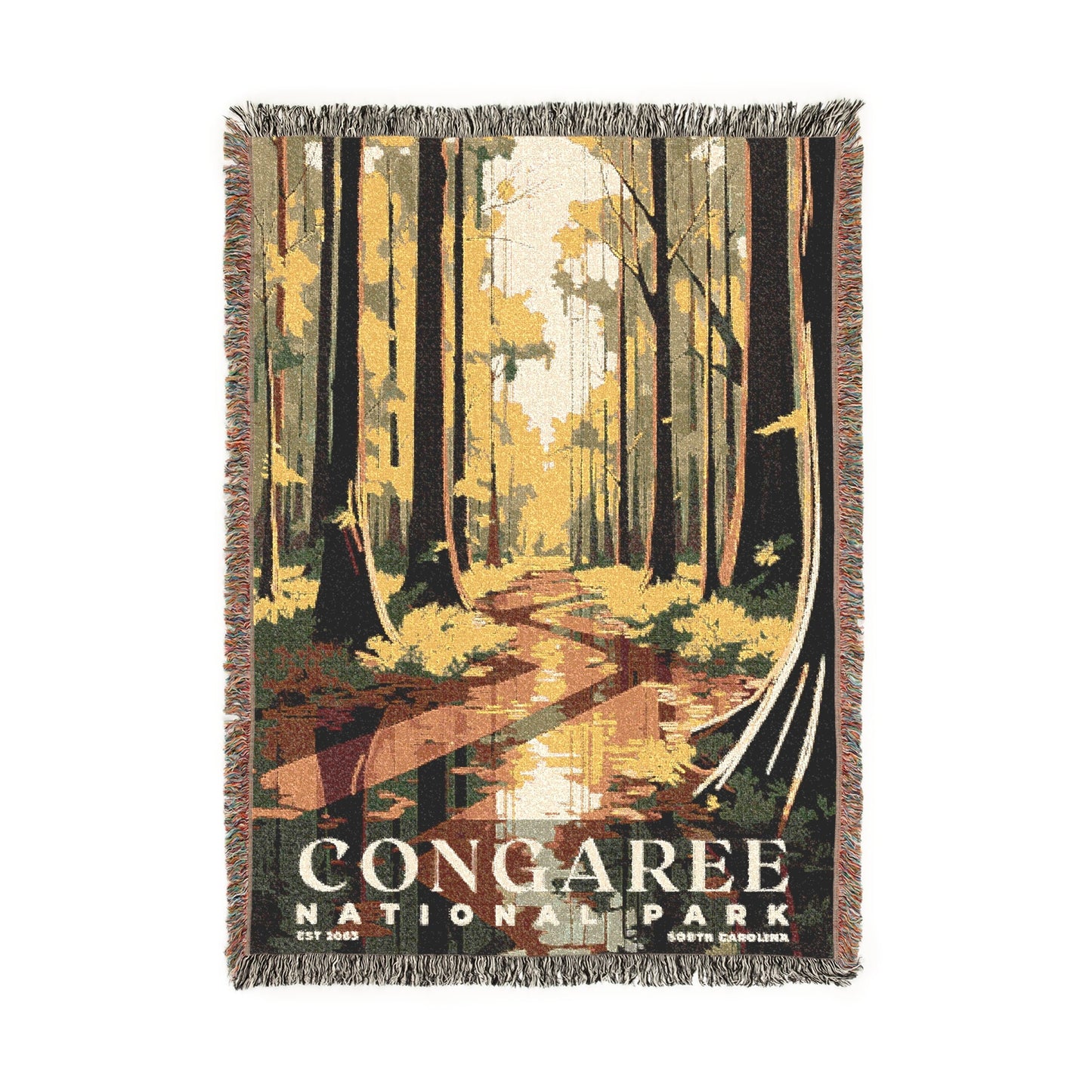 Congaree National Park Woven Blanket | S03