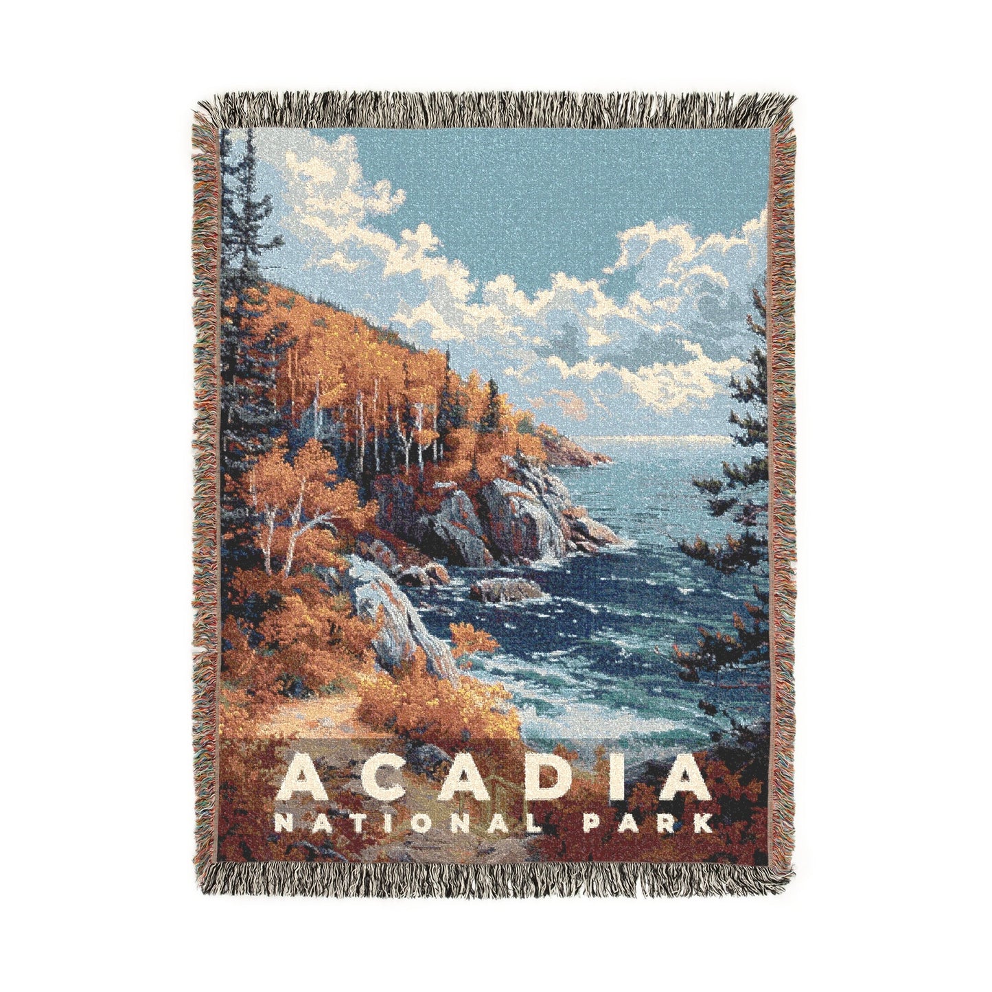 Acadia National Park Woven Blanket | S18