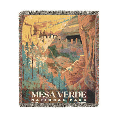 Mesa Verde National Park Woven Blanket | S02