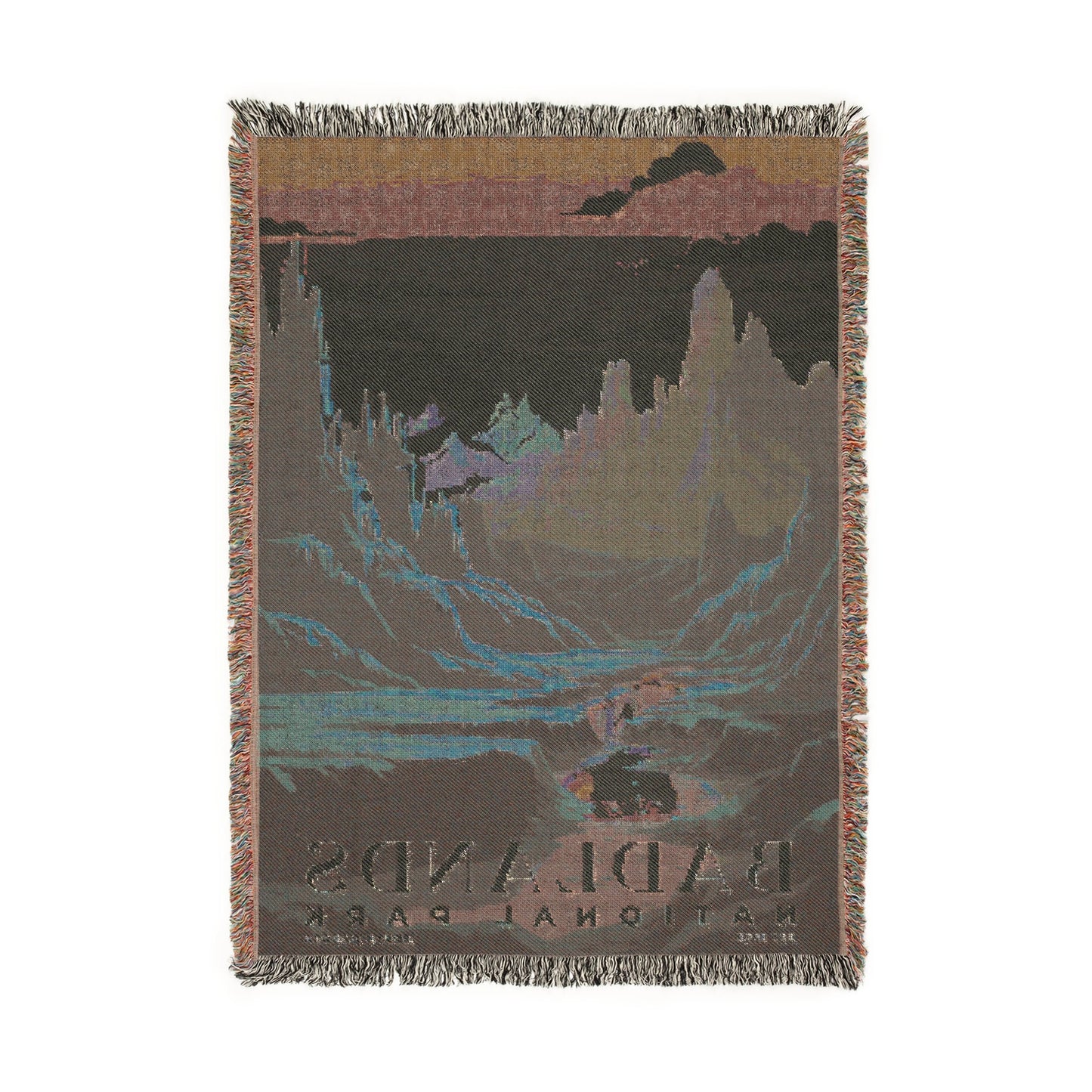 Badlands National Park Woven Blanket | S03