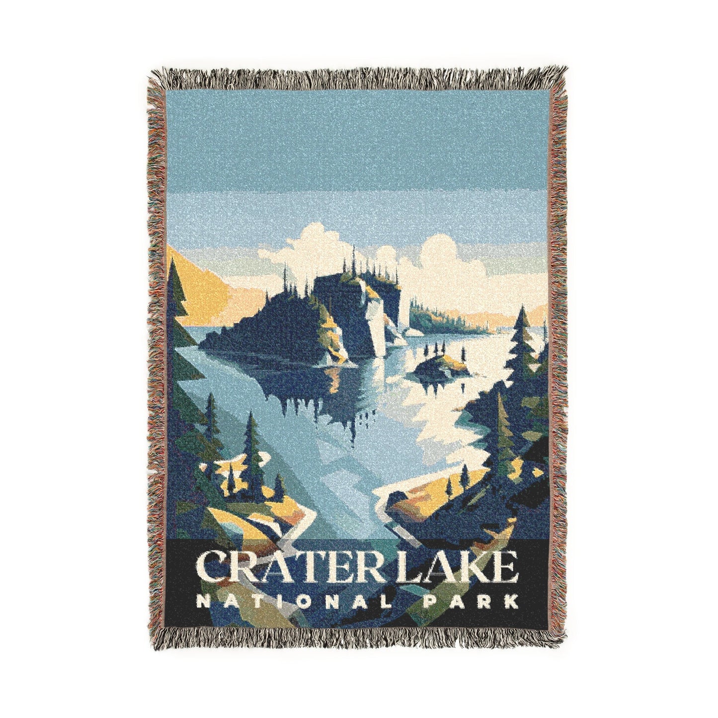 Crater Lake National Park Woven Blanket | S01