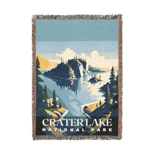 Crater Lake National Park Woven Blanket | S01