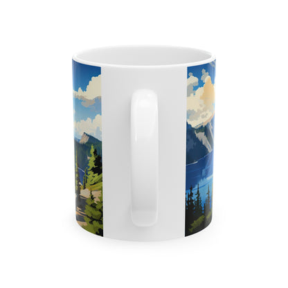 Crater Lake National Park Mug | White Ceramic Mug (11oz, 15oz)