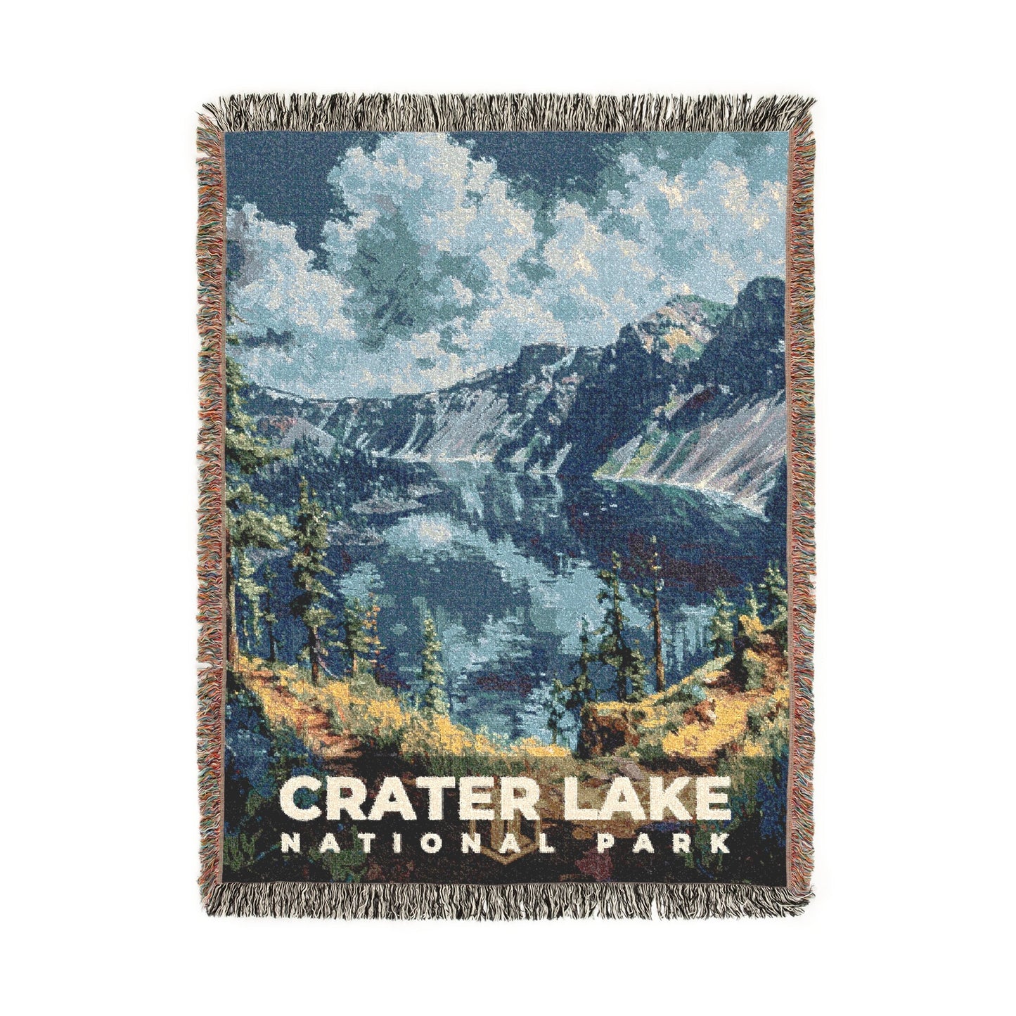Crater Lake National Park Woven Blanket | S14